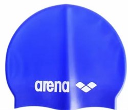 Шапочка для плавания Arena Classic Silicone (sky blue/white) 77 - фото 16953