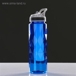Бутылка для воды "Shapes" 700 мл , с поильником, 7 х 25 см, микс 3563296 - фото 20545