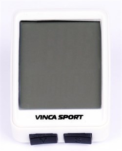 Компьютер беспроводной, 12 функций, белый с черным, инд.уп. Vinca Sport - фото 22662
