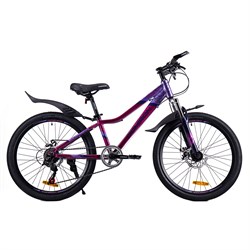 Велосипед 24  GT2407L L COMIRON SMART лавандовый фиолетовый алюминий - фото 23245