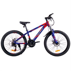 Велосипед 24  GT2421 SPM COMIRON REBEL сине-красный алюминий - фото 23249