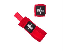 C139 Бинты эластичные Clinch Boxing Crepe Bandage  Punch красные - фото 24199