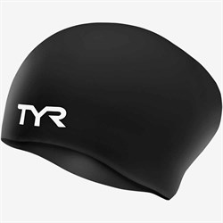 Шапочка для плавания TYR Long Hair Wrinkle-Free Silicone Cap (O/S, 001 Черный) 737WU4zmj28QkfLPQoefW3 - фото 31856