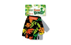 Перчатки TRIX nw  Super Dino детск., 7XS, коротк. пальцы, гелев. вставки, дышащая лайкра/искусств. замша, антискользящие GL-TX-DINO-7XS-0 - фото 33175