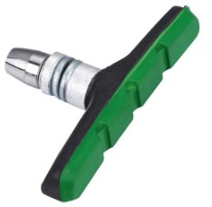 Колодки MIXIEER MX-BS128 для V-brake, 70MM, чёрные/зеленые, с креплением 700857 - фото 33677
