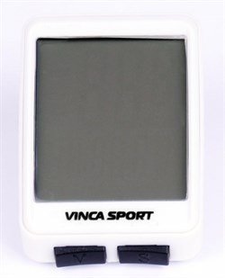 Компьютер беспроводной, 12 функций, белый с черным, инд.уп. Vinca Sport V 1507 white/black - фото 34590