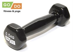 Гантель GO DO в виниловой оболочке. Вес 0,5 кг. EDco-K29g1bgMsLq1WeNc3 - фото 34989