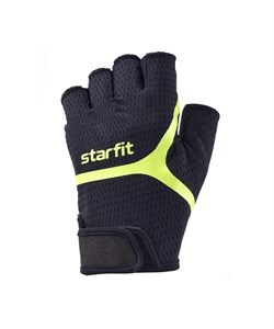 Перчатки для фитнеса Starfit WG-103, черный/ярко-зеленый 0Gmmg0UKjzRosFKKjJ5vg1 - фото 35301