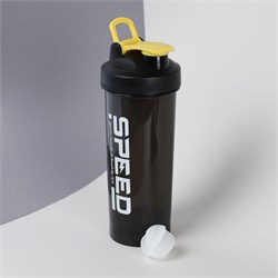 Бутылка/Шейкер SPEED SHS-800 чёрная,  для спортивного питания 800ML 735055 - фото 36992