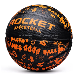 Мяч баскетбольный ROCKET Games Оранж размер 7, 580 гр. R0209-1 - фото 37488