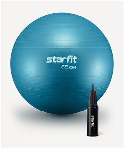 Фитбол STARFIT GB-109 65 см, 1000 гр, антивзрыв, с ручным насосом, синий rMNlhPAyimwtNfXy3bxHx1 - фото 37557