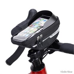 Сумка велосипедная на руль BICYCLE SOUL материал 600D Oxford Cloth, отсек для смартфона на молнии. Размер 10*9*18см. /уп 80/ (10702070/160225/5064529, Китай) 743512 - фото 37664