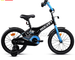 Велосипед 16" Rocket Phoenix, цвет черно/синий vUMYCeHXhRgrVnZ6MC9gw3 - фото 37766