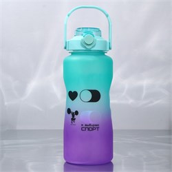 Бутылка для воды пластиковая «Спорт», 2.25 л 9936683 - фото 38041