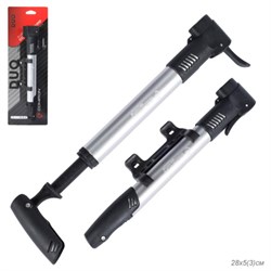 Велонасос COMIRON DUO, алюминиевый цилиндр, Presta-Schrader-Dunlop, 8,3 бар. 738656