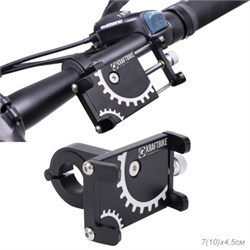 Держатель велосипедный для телефона KRAFTBIKE. 82-127мм. Алюминиевый. Цвет черный 751570
