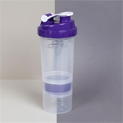 Бутылка/Шейкер СПАЙДЕР SHS-500 бело-синяя, для спортивного питания 500ML 735010