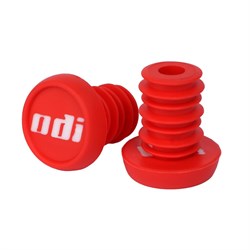 Заглушки в руль 2шт. Силикон. Красные. /LAN-105/ 750409