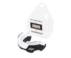 Капа одночелюстная Clinch Champion Triple Layer Mouthguard бело-черно-оранжева C514