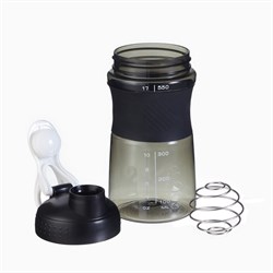 Шейкер «Мастер К» Work спортивный для коктейлей, 550 мл, 19.5×7.8 см, черный 9412724