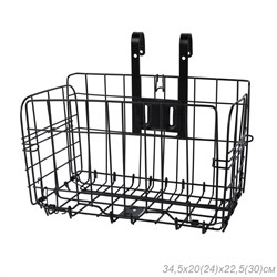 Корзина для велосипеда складная черная. / QY-CL-080 752399