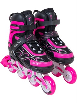 Роликовые коньки Cyclo черный-розовый KFO5AWOjib2gvGcfDd2Gg1