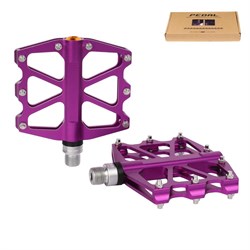 Педаль EXPERT HONGDING HD-534, 9/16 резьба, CNC корпус, 3 пром. подшипника, 94х101мм, с рефлектором, CR-MO ось, black, 1 пара. /HD-534-Purple 736956