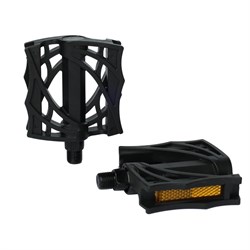 Педаль KIDS HONGDING HD-622-Black, 1/2 резьба, PP корпус, сталь. подшипник, 91х76мм, 4S ось, black, 1 пара /HD-622-Black 737172
