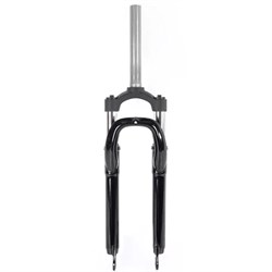Вилка для велосипеда амортизационная 24" 1 1/8" Easing ES-245-2, алюм. (черный / black), 1/6 (дисковый тормоз, ход 100мм, корона) NN005512