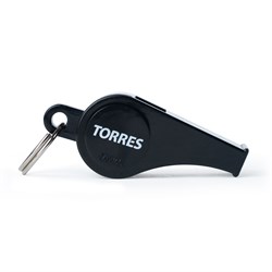 Свисток пласт. с шариком TORRES, SS1009, шнурок с карабином в комплекте, черный lMZYihhrj0ykUySBSvwRh3