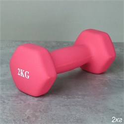 Гантель неопреновая 2 кг / розовый 746279