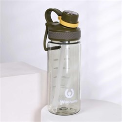 Бутылка для воды 650 ml Вуухууу-Woohooo / Пищевой PP / уп 80 / Зеленый 734847