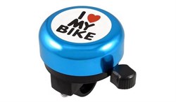 Звонок для велосипеда "I love my bike", алюминий/пластик - фото 4525
