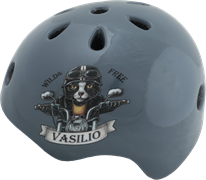 Шлем детский с регулировкой, серый Vasilio,  инд.уп. Vinca Sport