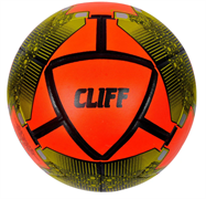 Мяч футбольный CLIFF HS-2011, 5 размер, PU Hibrid, оранжево-золотой