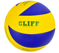 Мяч волейбольный детский CLIFF SKV5, 5 размер, PU, желто-синий