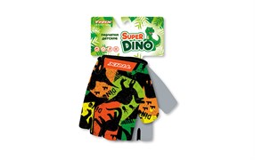 Перчатки TRIX nw  Super Dino детск., 7XS, коротк. пальцы, гелев. вставки, дышащая лайкра/искусств. замша, антискользящие