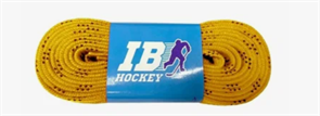 Шнурки для коньков с пропиткой "IB Hockey" (золотые)