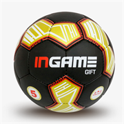 Мяч футбольный INGAME GIFT, №5 черно-красно-золотой IFB-108