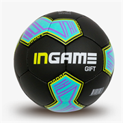 Мяч футбольный INGAME GIFT, №5 черно-сине-желтый IFB-108