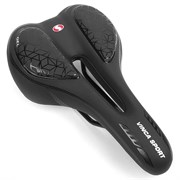 Седло, 270*166мм, гель, черное, Vinca Sport VS 126 gel black