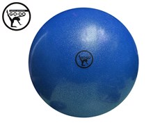 Мяч для художественной гимнастики GO DO. Диаметр 19 см. Цвет: синий с глиттером