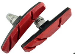 Колодки MIXIEER MX-BS127 для V-brake, 70MM, чёрные/красные, с креплением 700856