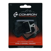 Колодки тормозные органические COMIRON RESIN P04, для тормозных систем: AVID, X-SPARK, YINXING, с пружиной, блистер 686514