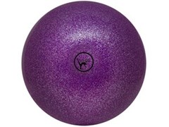 Мяч для художественной гимнастики GO DO. Диаметр 15 см. Цвет: фиолетовый с глиттером