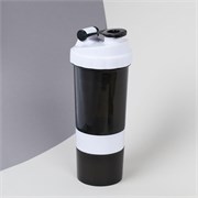 Бутылка/Шейкер СПАЙДЕР SHS-500 чёрно-белая, для спортивного питания 500ML 735005