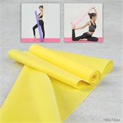 Лента эластичная для йоги и фитнеса Woohooo Flex Line / 1500х150х0.35 / желтый 745781