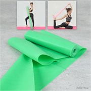 Лента эластичная для йоги и фитнеса Woohooo Flex Line / 1500х150х0.35 / зеленый 745780