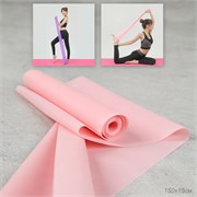 Лента эластичная для йоги и фитнеса Woohooo Flex Line / 1500х150х0.35 / розовый 745779