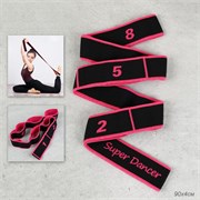 Ремень эластичный для йоги Woohooo Yoga Belt / 8 петель/ розовый 745455